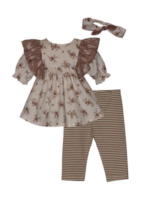 Bonnie Jean Toddler Girls June Shirt and Leggings Set, 3T