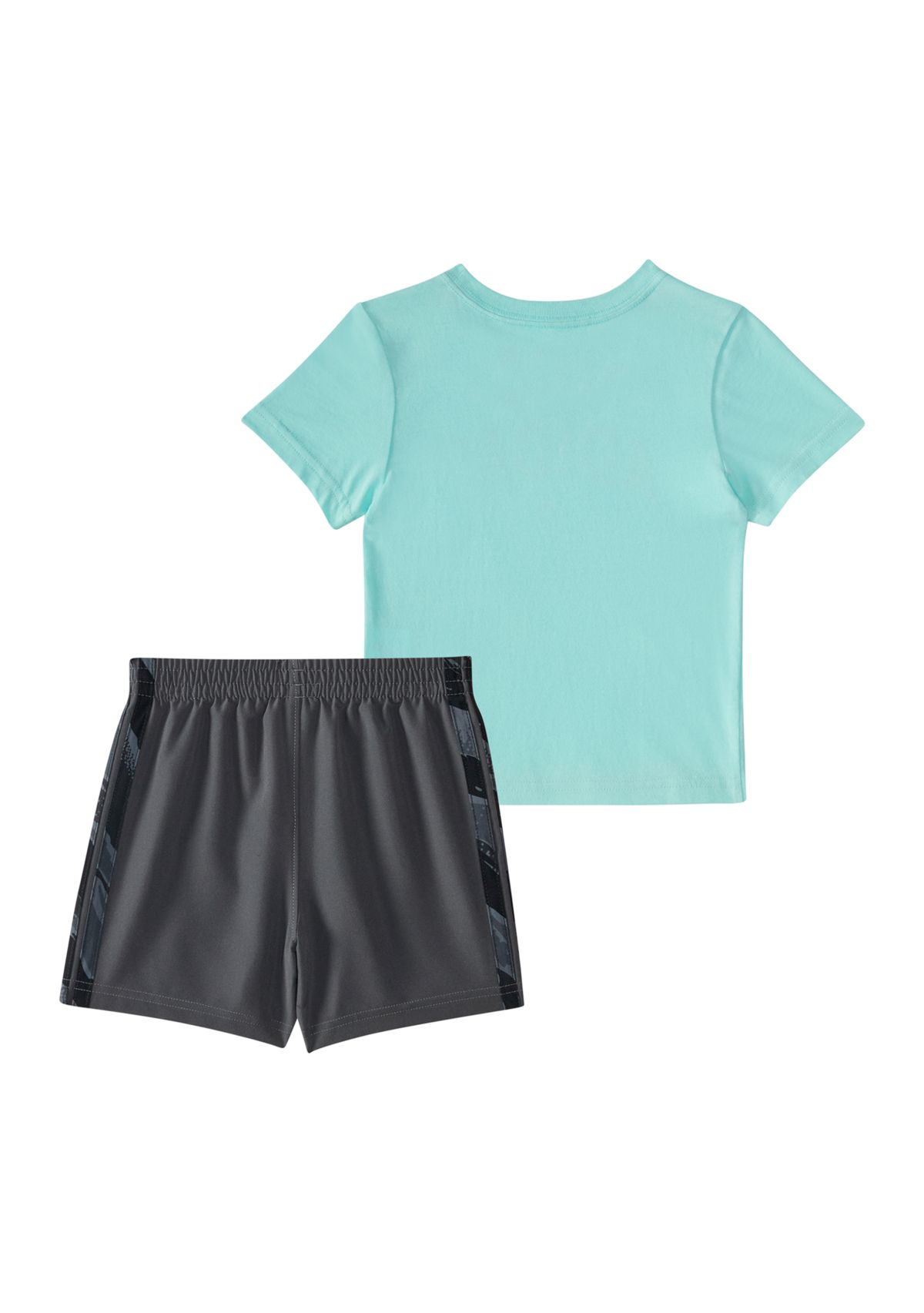 Toddler Boys Two Piece Short Sleeve T-Shirt & Camo 3-Stripe Woven Shorts Set