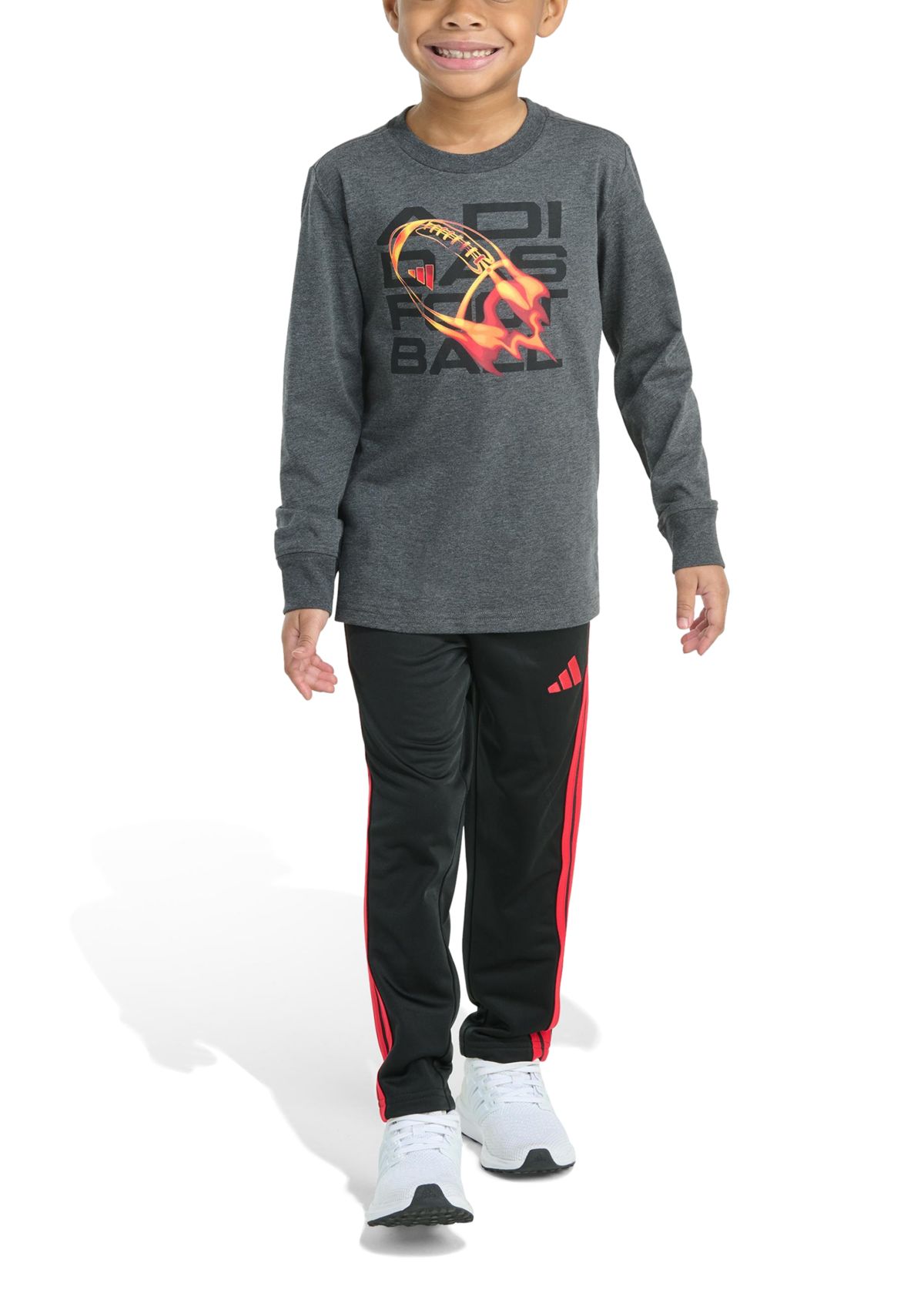 Toddler Boys Two Piece Long Sleeve Sport Graphic T-Shirt and Pants Set