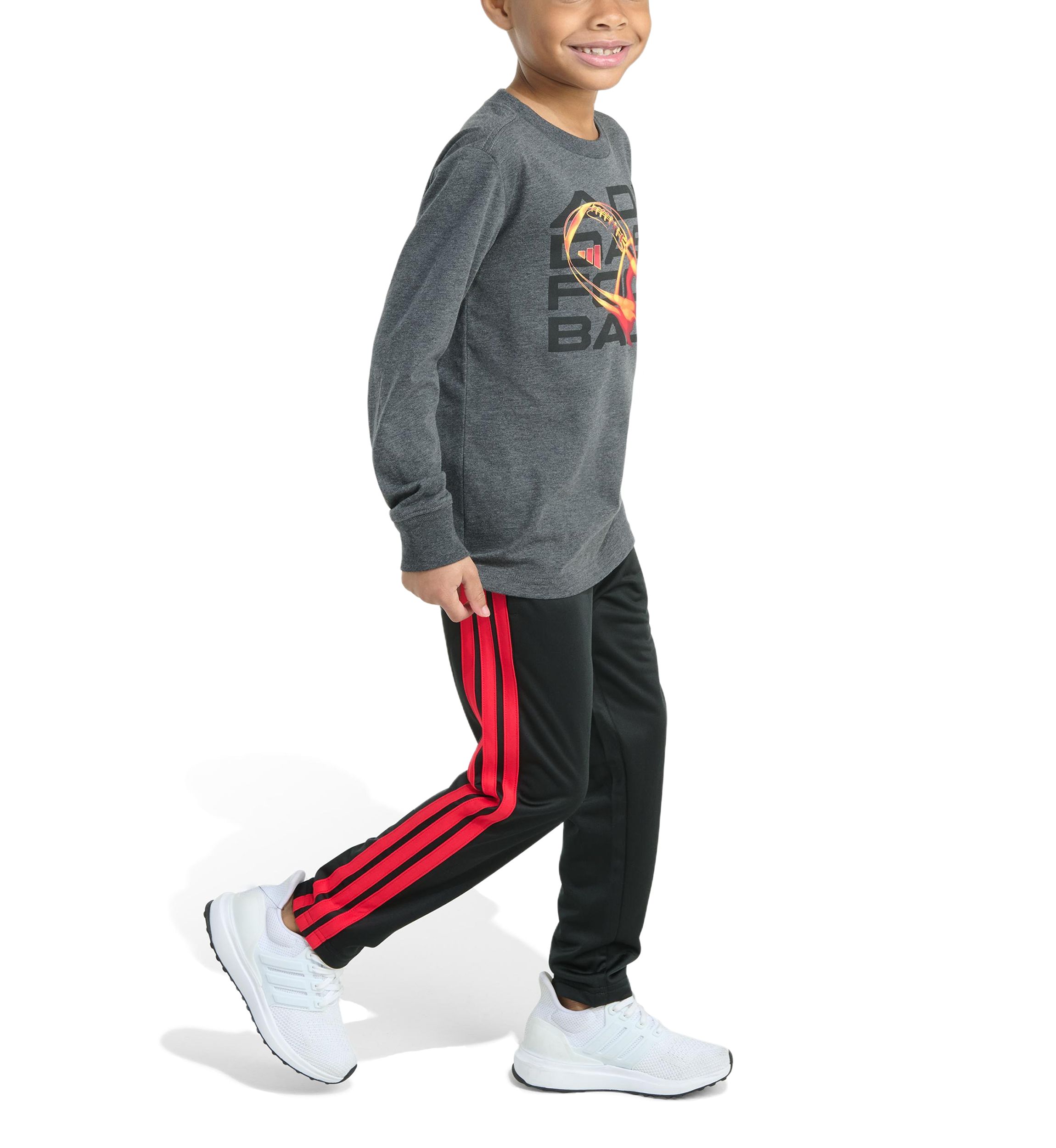 Toddler Boys Two Piece Long Sleeve Sport Graphic T-Shirt and Pants Set