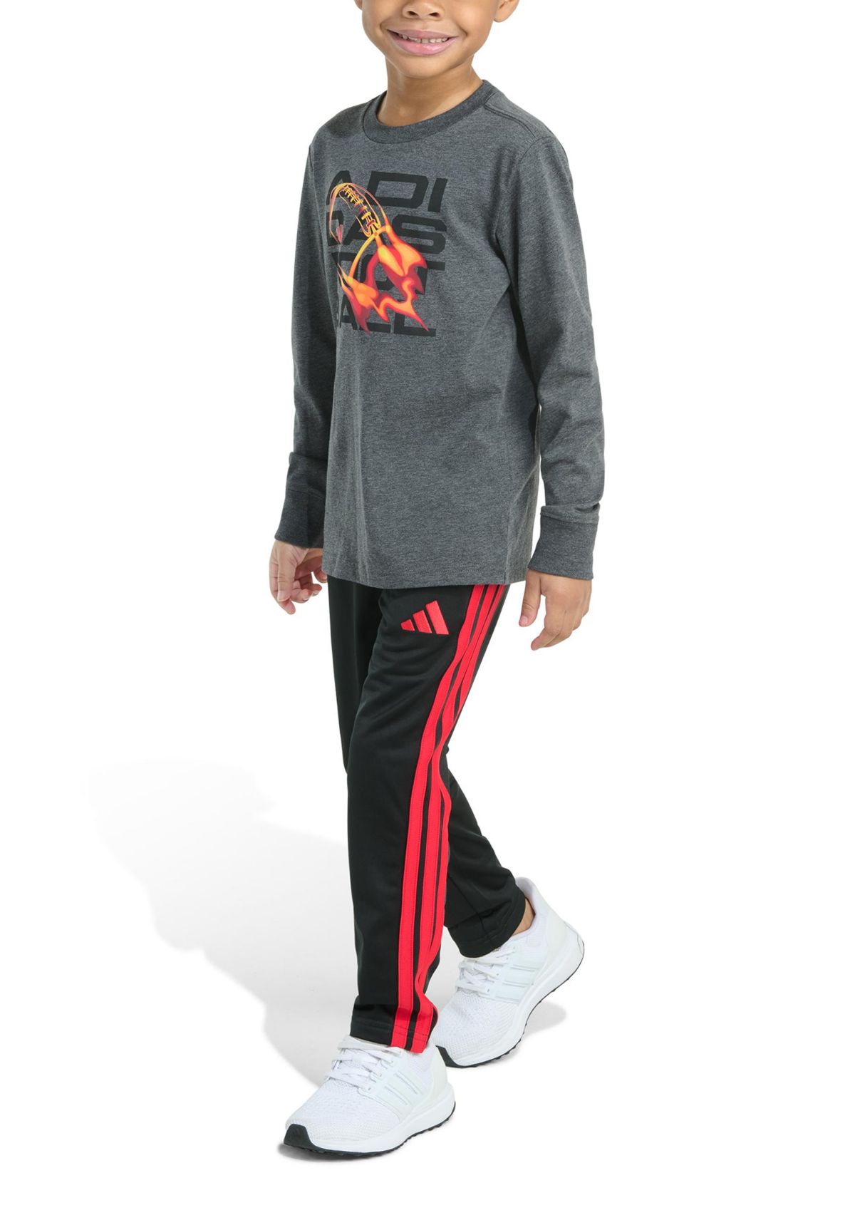 Baby Boys Two Piece Long Sleeve Sport Graphic T-Shirt & Pants Set