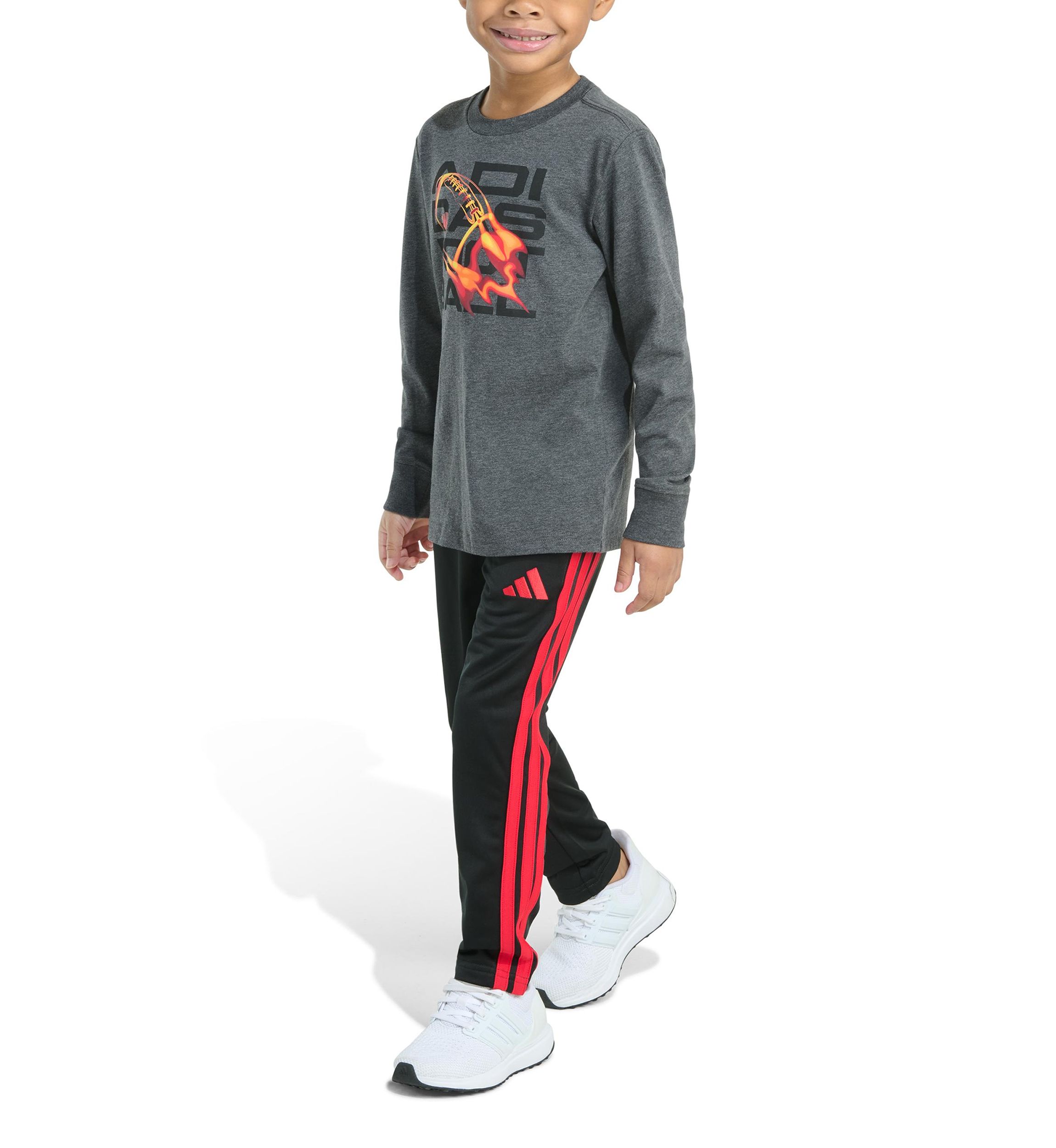 Baby Boys Two Piece Long Sleeve Sport Graphic T-Shirt & Pants Set
