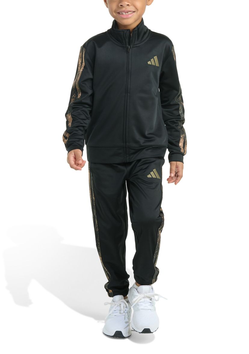 Toddler Boys Camo 3 Stripe Jacket and Joggers Set