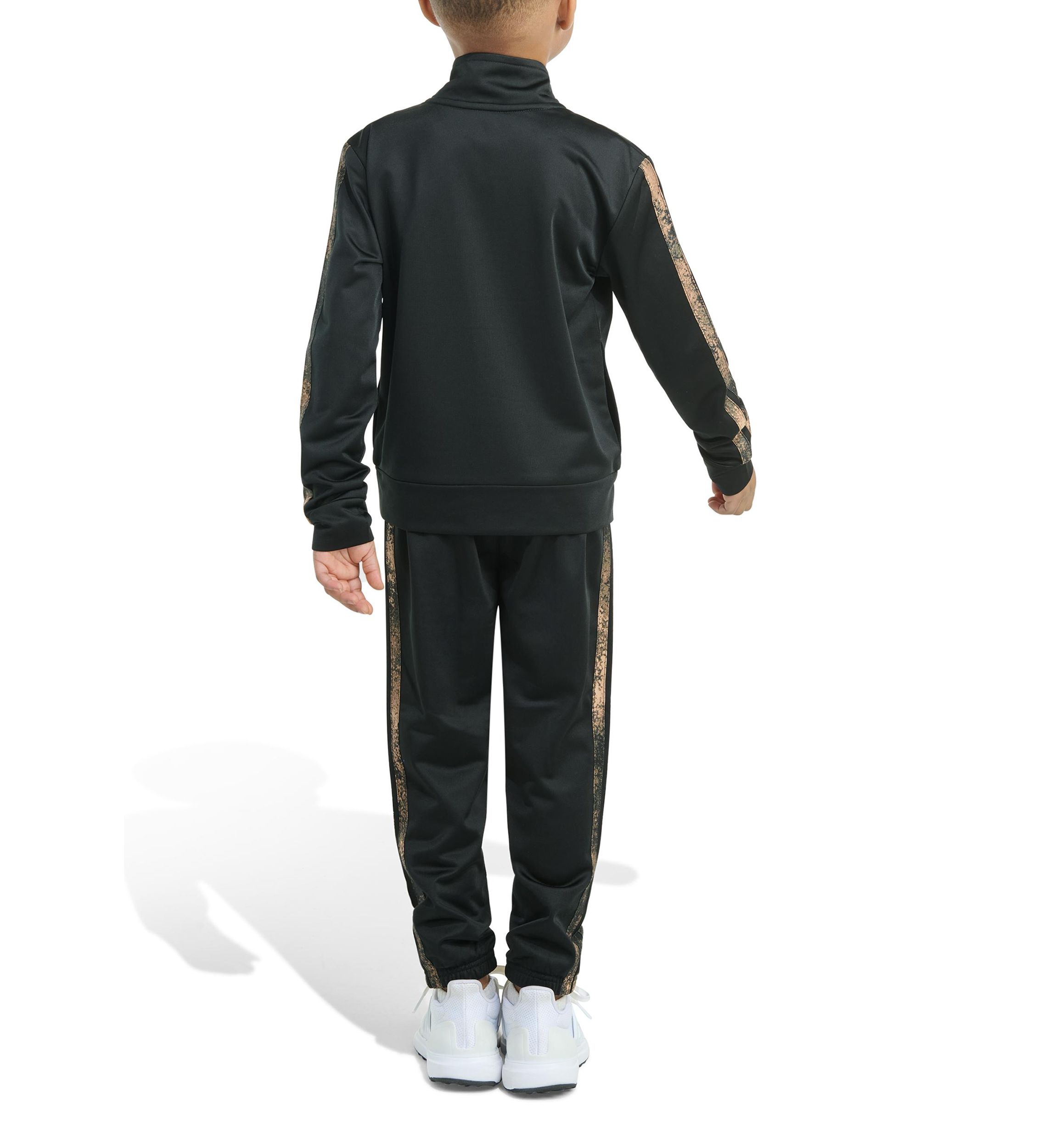 Toddler Boys Camo 3 Stripe Jacket and Joggers Set