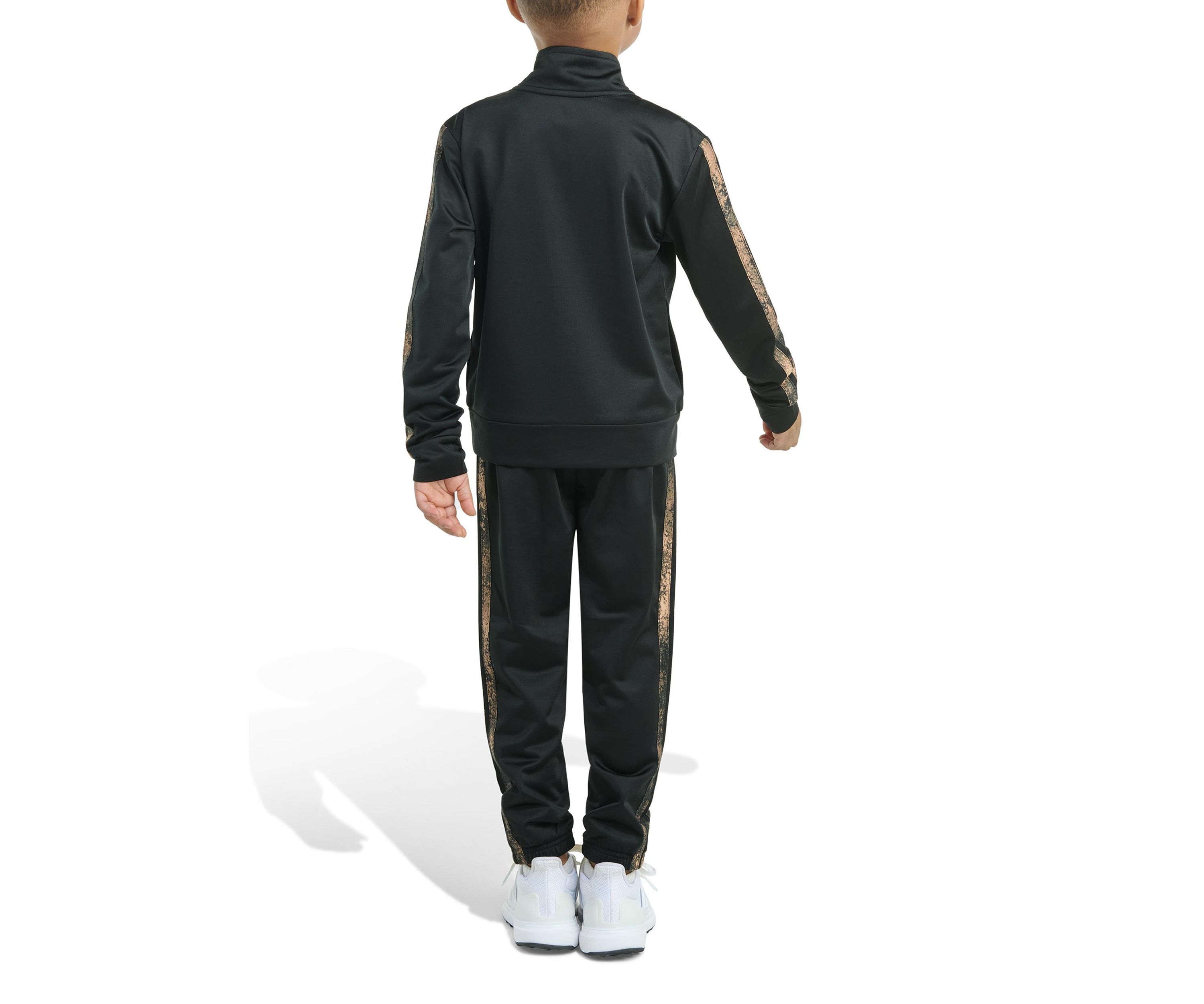 Toddler Boys Camo 3 Stripe Jacket and Joggers Set