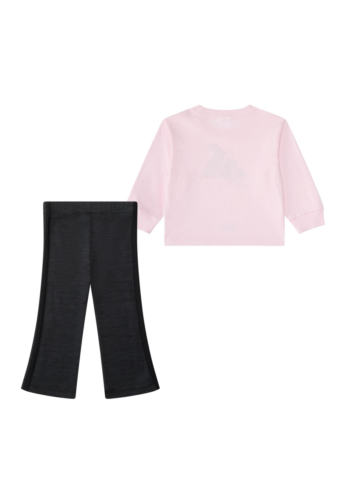 Baby Girls Two Piece Long Sleeve Graphic T-Shirt and Flare Pants Set