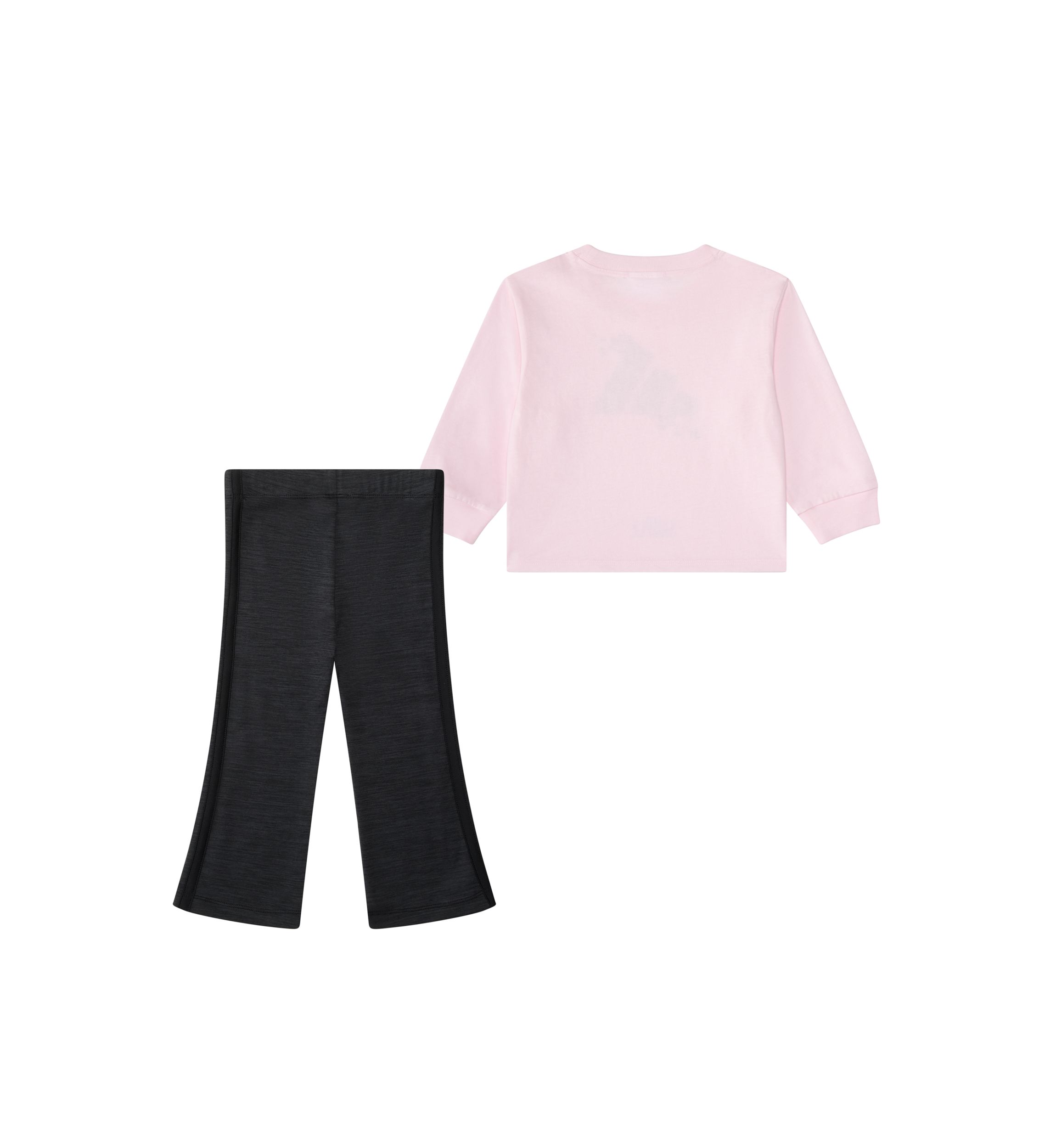 Baby Girls Two Piece Long Sleeve Graphic T-Shirt and Flare Pants Set