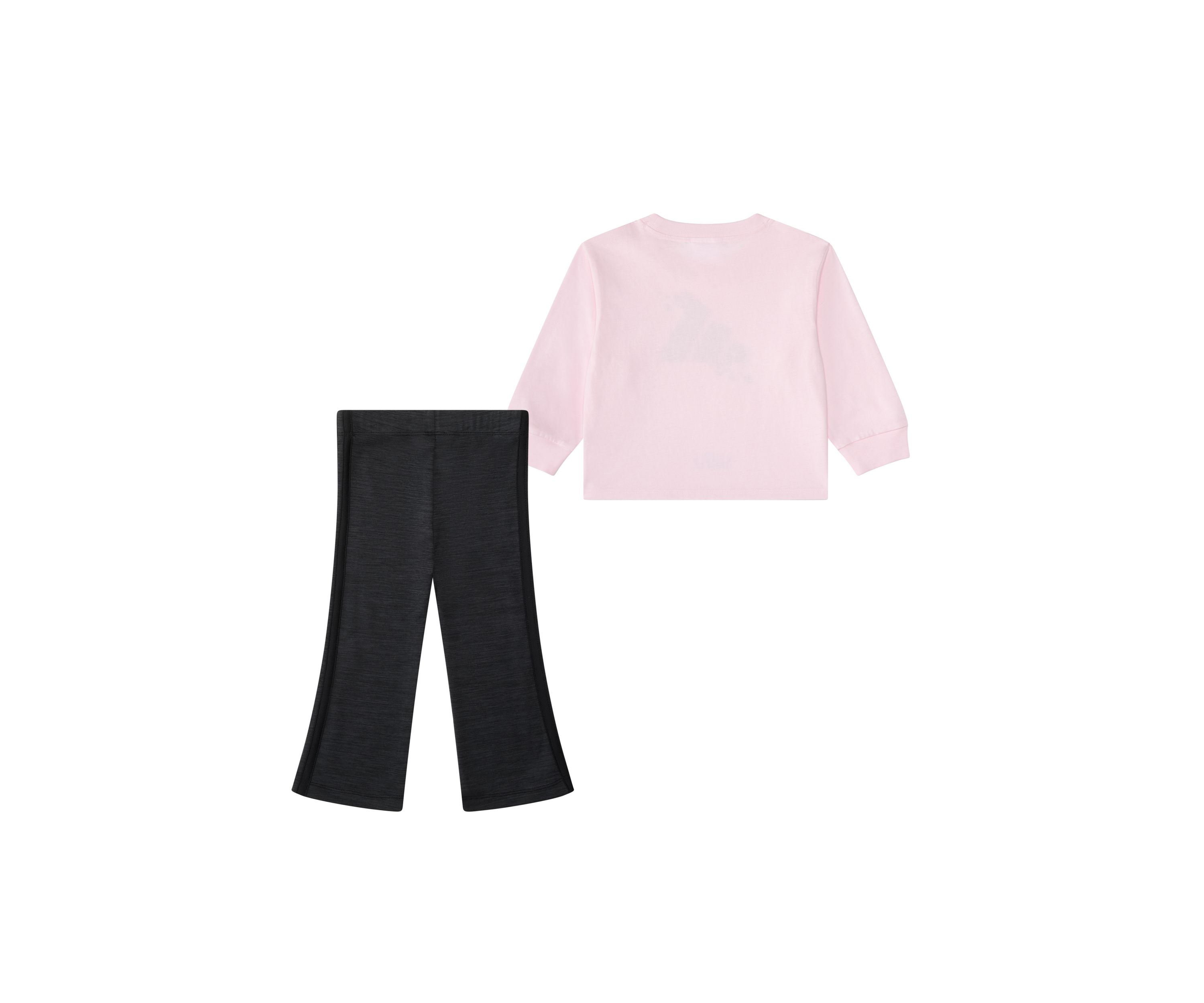 Baby Girls Two Piece Long Sleeve Graphic T-Shirt and Flare Pants Set