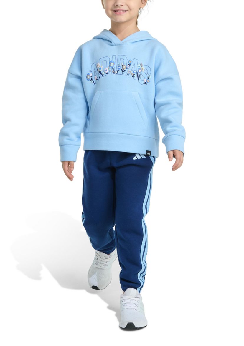 Toddler Boys Two Piece Long Sleeve Hooded Pullover & Joggers Set