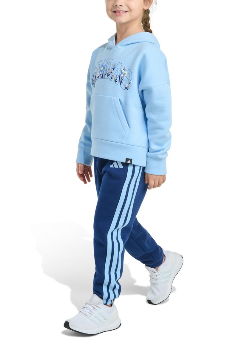 Toddler Boys Two Piece Long Sleeve Hooded Pullover & Joggers Set