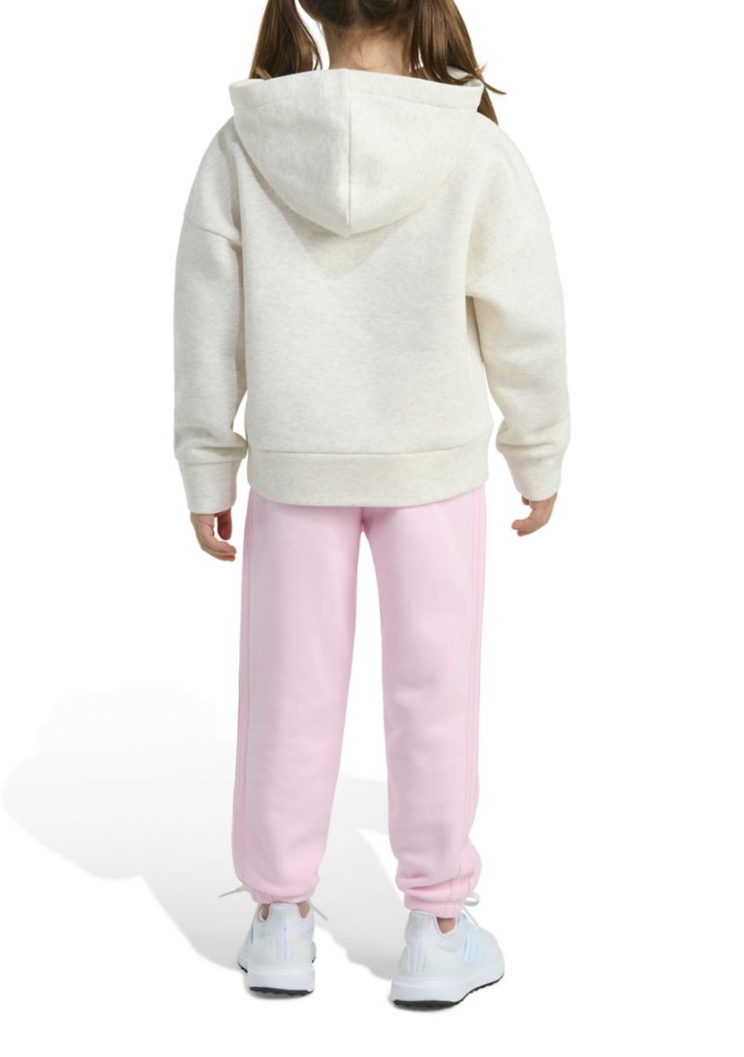 Toddler Girls Two Piece Long Sleeve Hooded Heather Pullover and Joggers Set