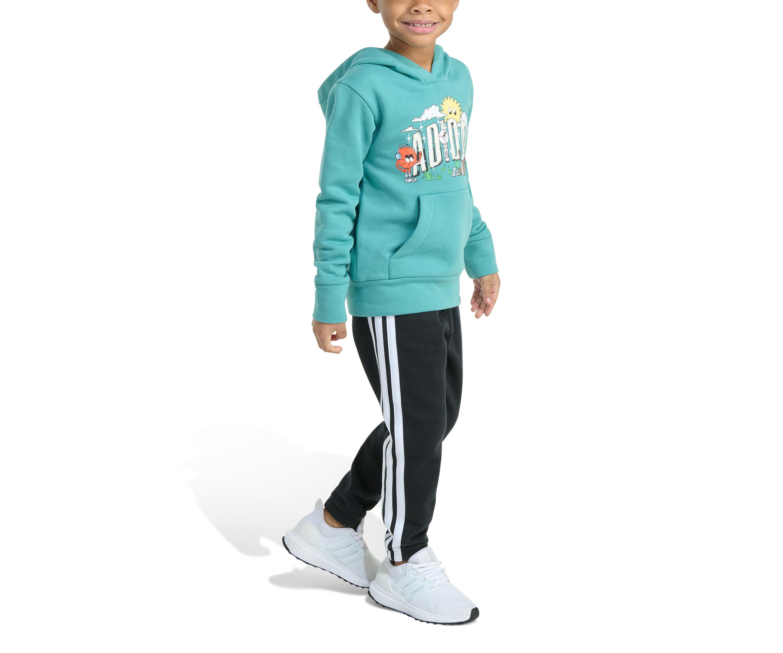 Toddler Boys Two Piece Long Sleeve Graphic Fleece Pullover & Joggers Set