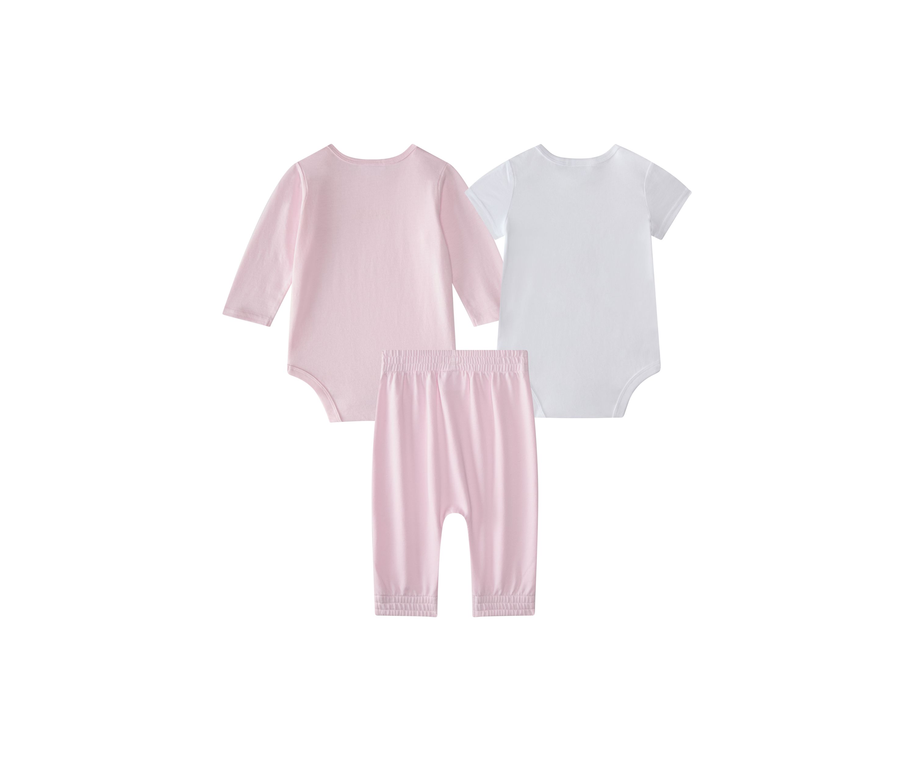 Baby Girls Three Piece Logo Bodysuit & Pants Set