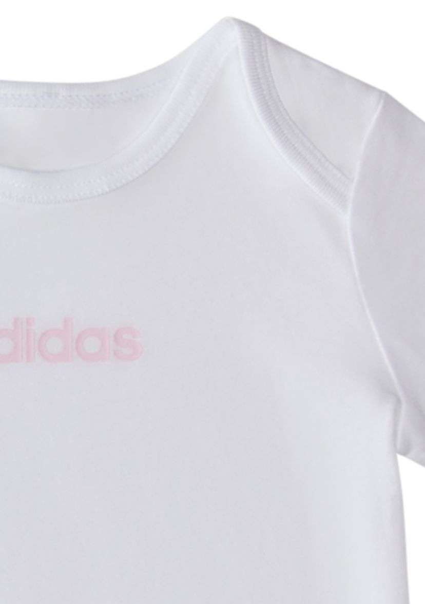 Baby Girls Three Piece Logo Bodysuit & Pants Set