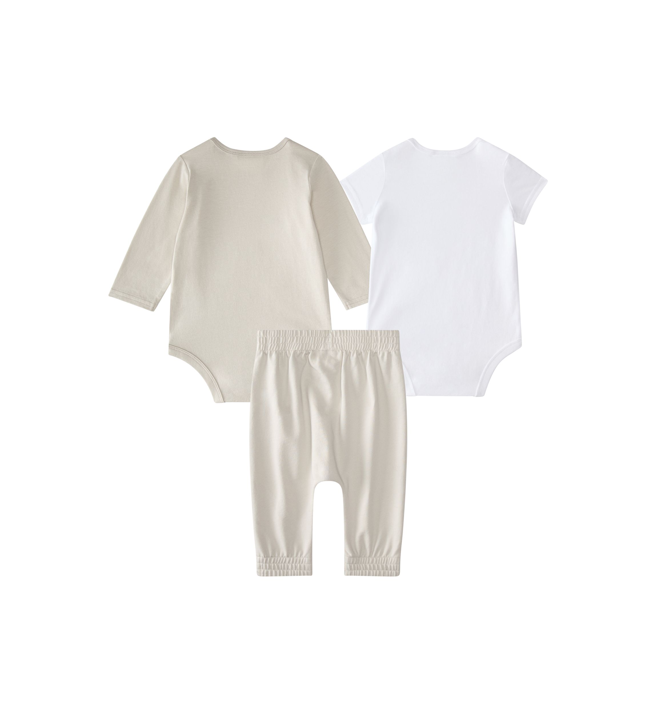 Baby Girls Three Piece Linear Logo Bodysuit & Pants Set