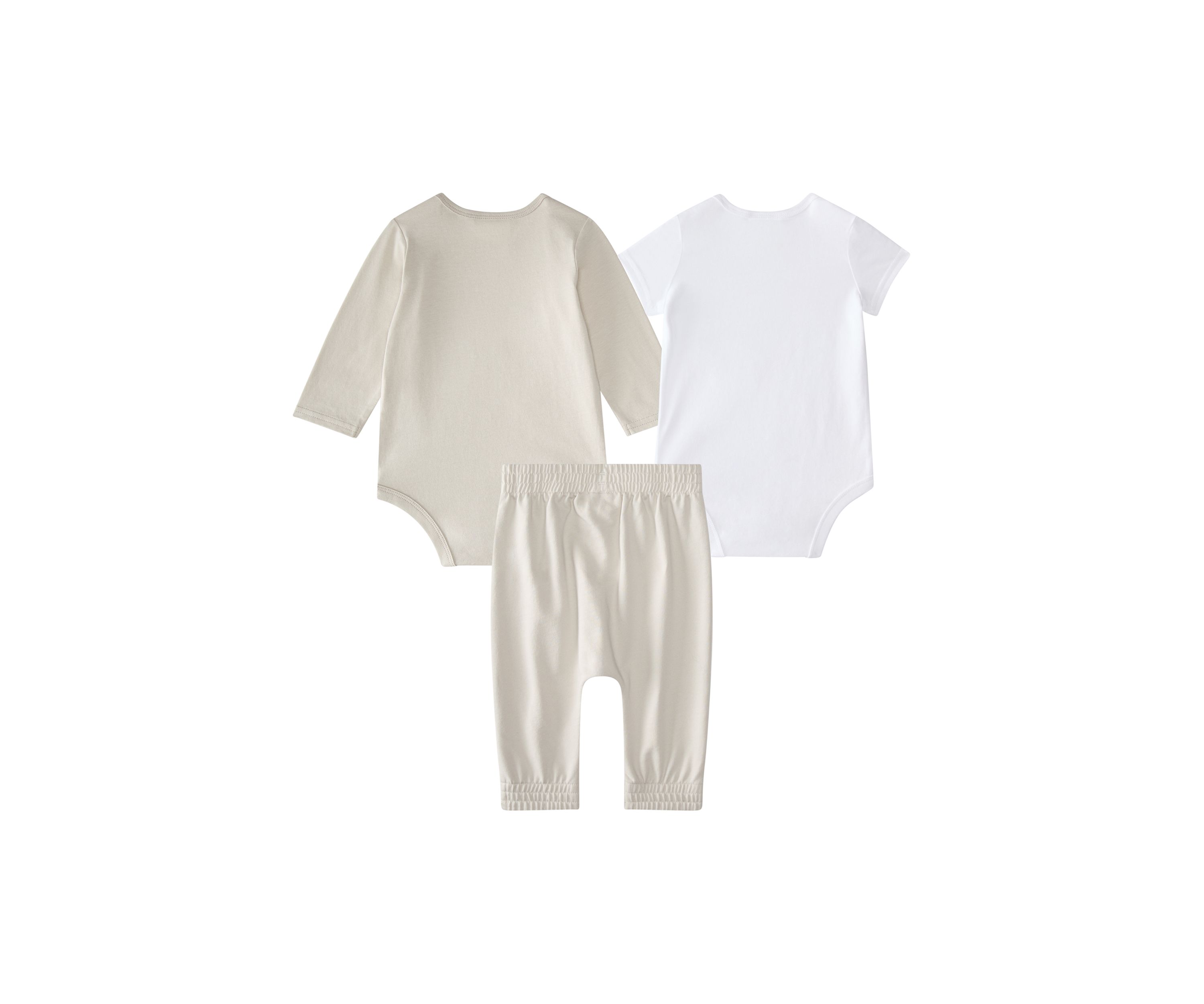 Baby Girls Three Piece Linear Logo Bodysuit & Pants Set