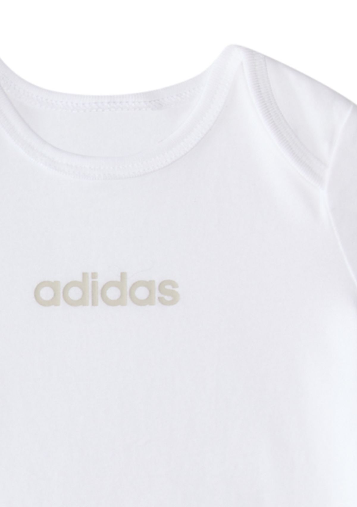 Baby Girls Three Piece Linear Logo Bodysuit & Pants Set