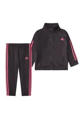 Adidas Baby Girls Two Piece Long Sleeve Essential Tricot Set