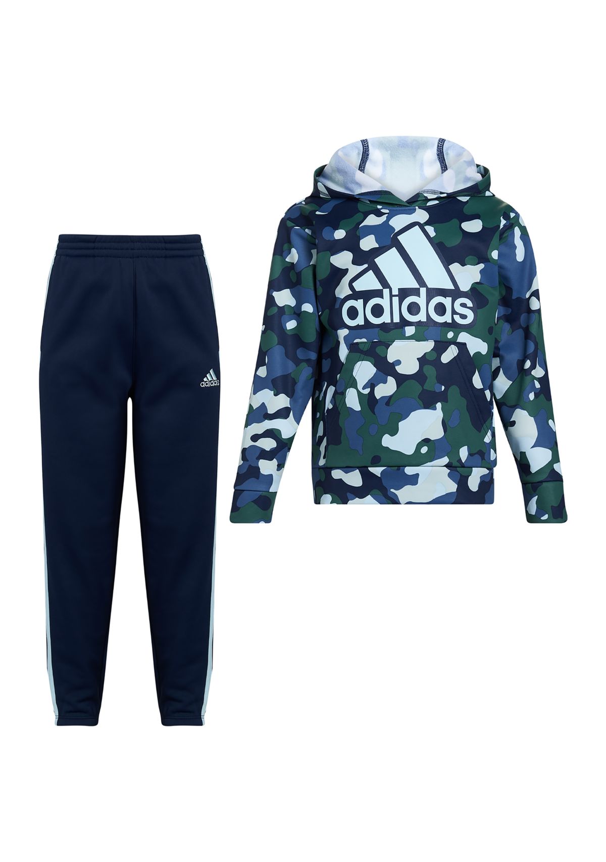 Toddler Boys Long Sleeve Camo Fleece Hoodie Set