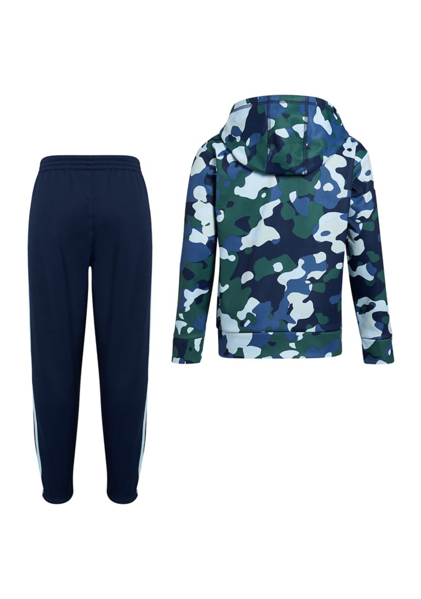 Toddler Boys Long Sleeve Camo Fleece Hoodie Set