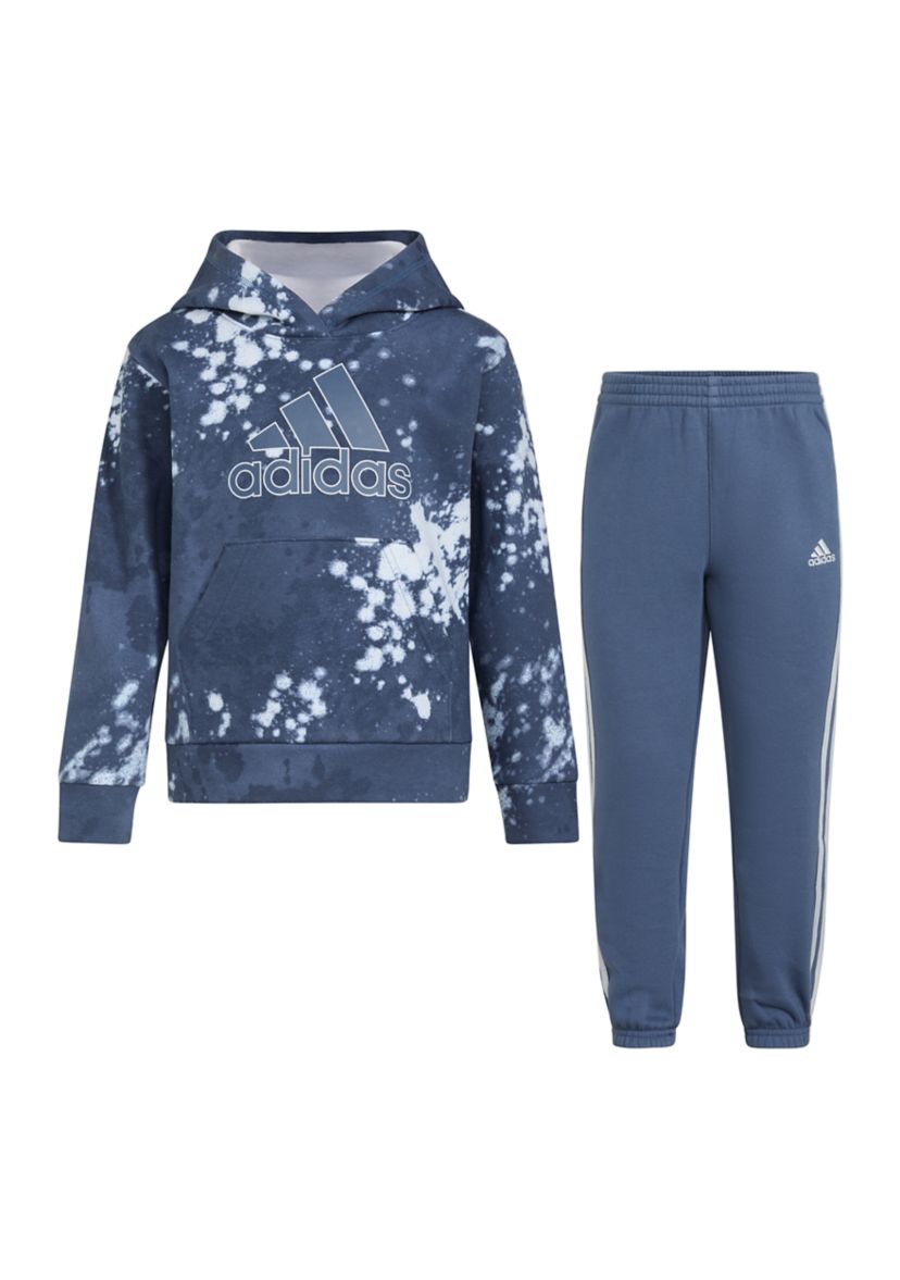 Boys 4-7 2 Piece Printed Hooded Pullover and Joggers Set