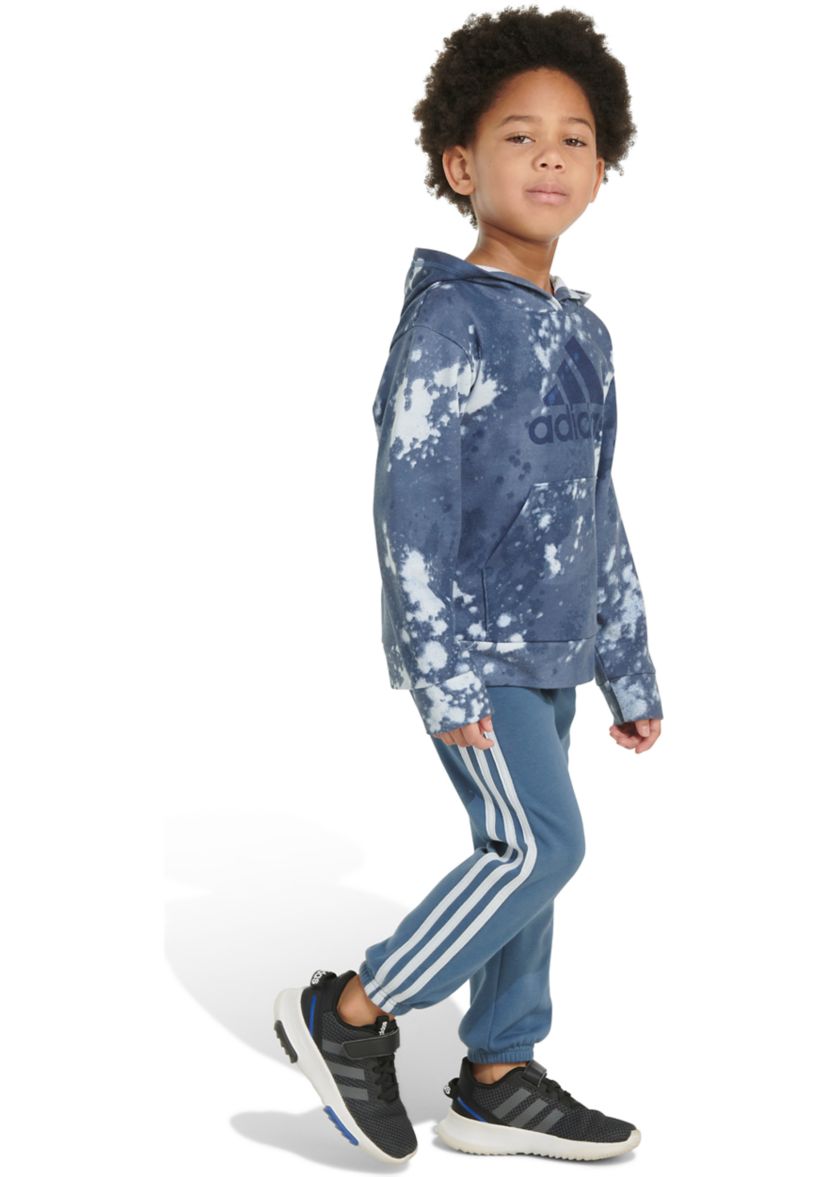 Boys 4-7 2 Piece Printed Hooded Pullover and Joggers Set