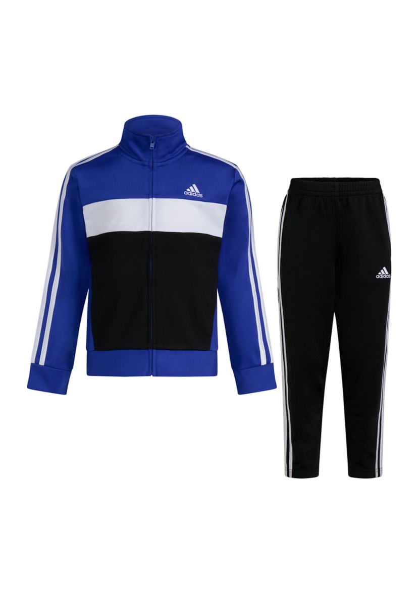 Boys 4-7 2 Piece Color Block Tricot Jacket & Pants Set
