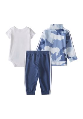 Baby Boys Three Piece Printed Tricot Track Set