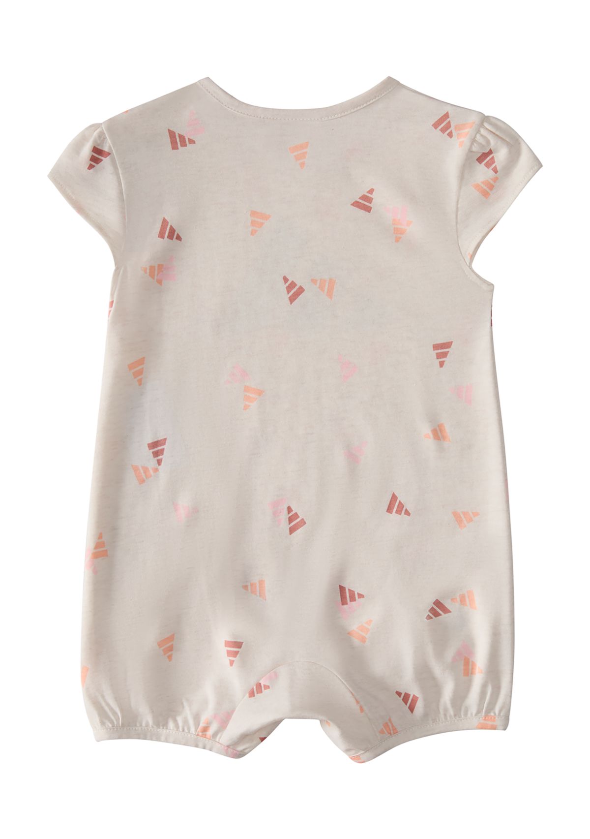 Baby Girls Short Sleeve Printed Heather Shortie Romper