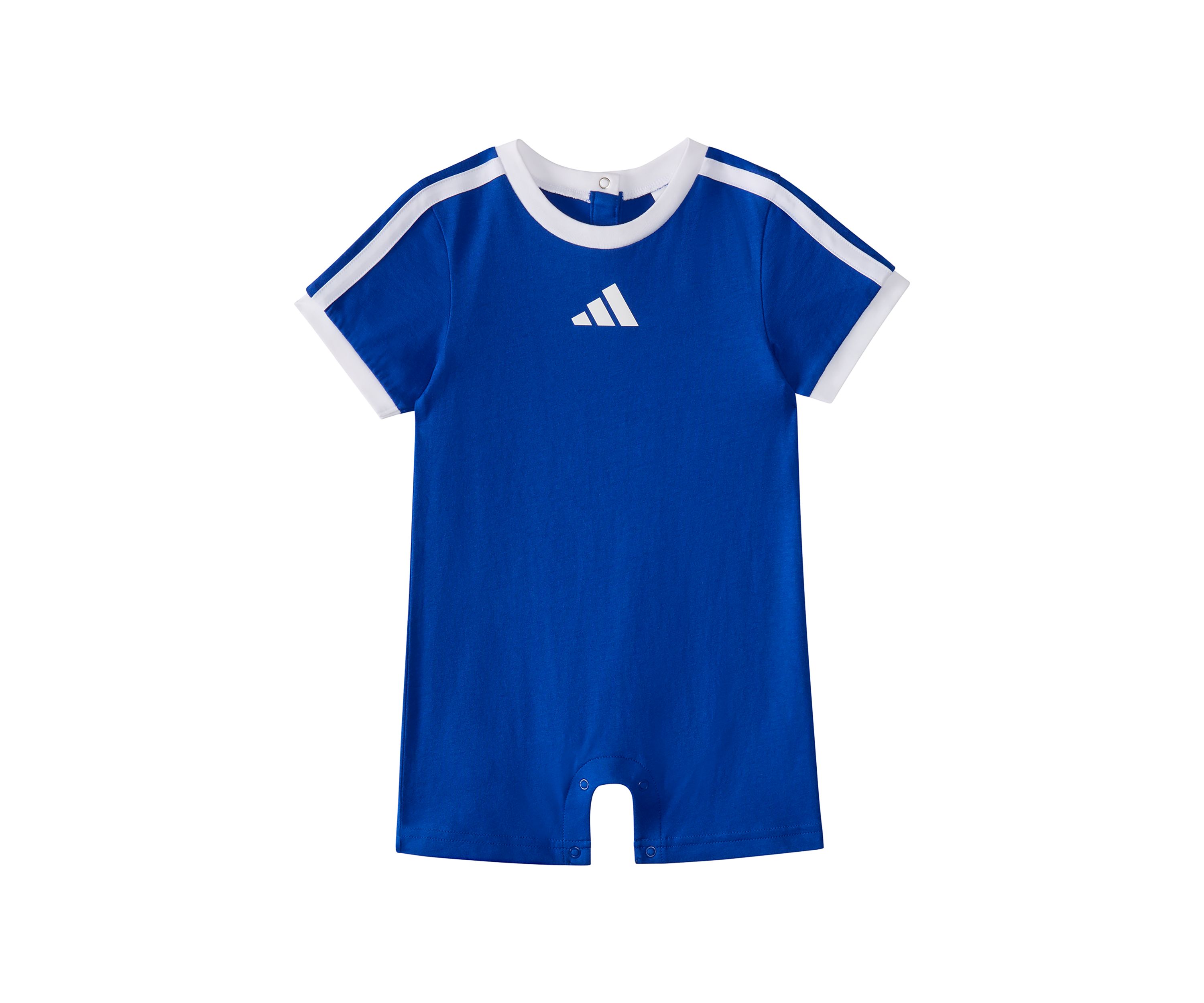 Baby Boys Short Sleeve 3-Stripe Logo Romper