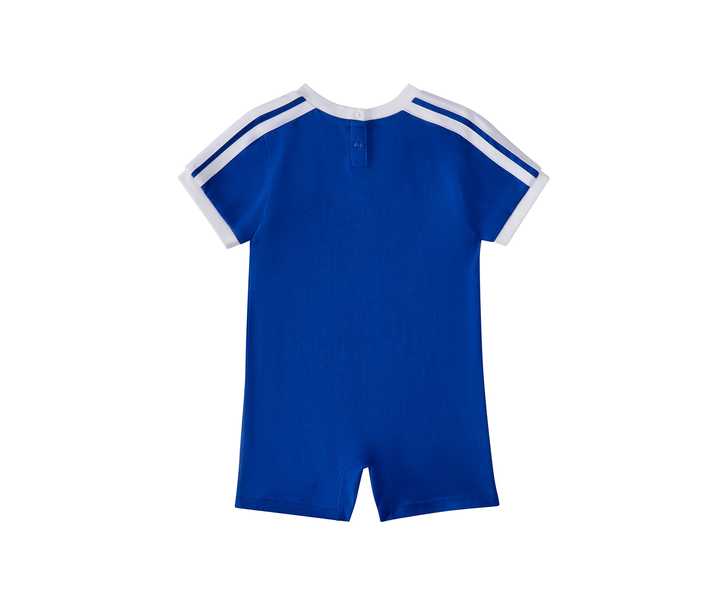 Baby Boys Short Sleeve 3-Stripe Logo Romper