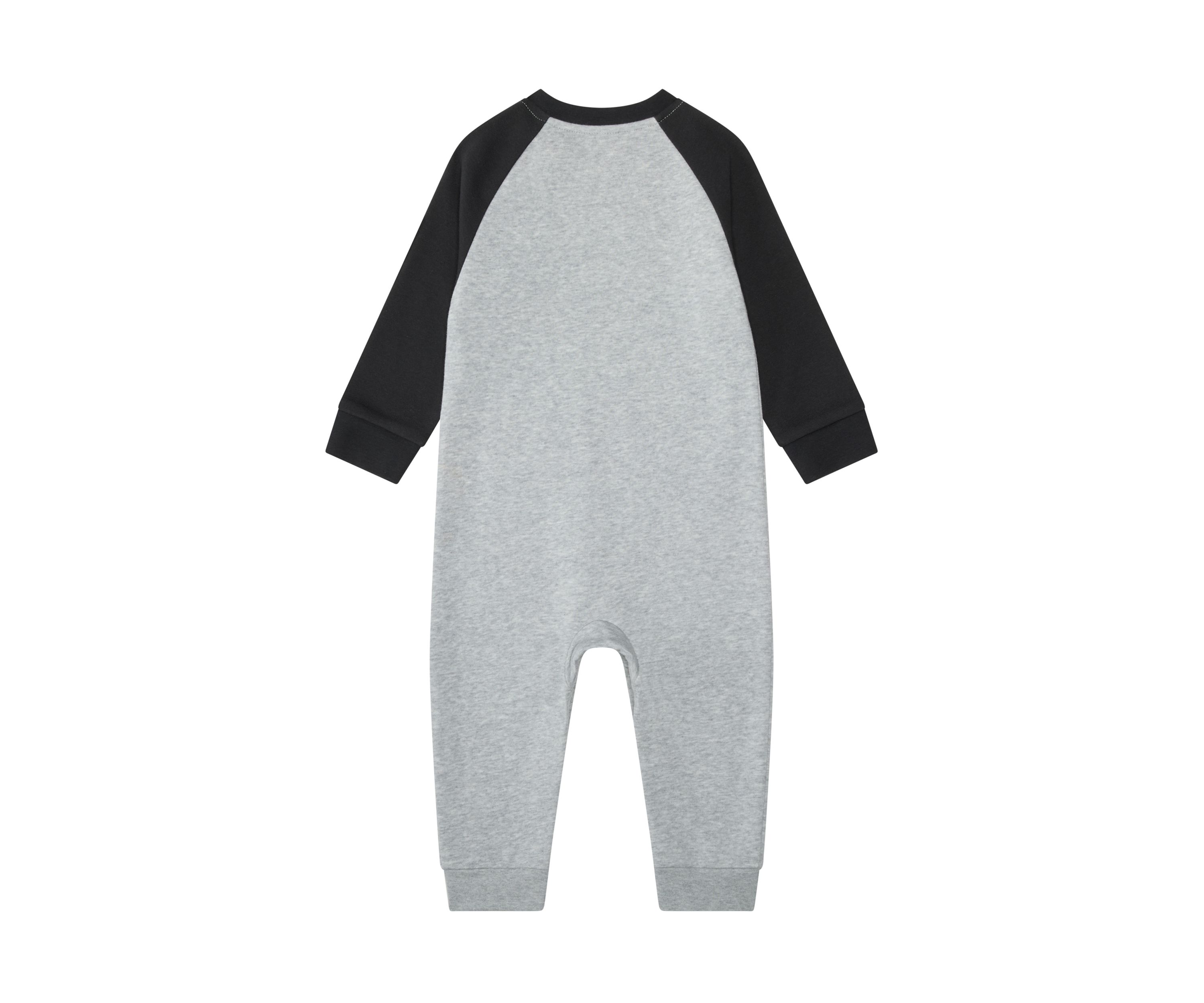 Baby Boys Long Sleeve Color Blocked French Terry Coverall
