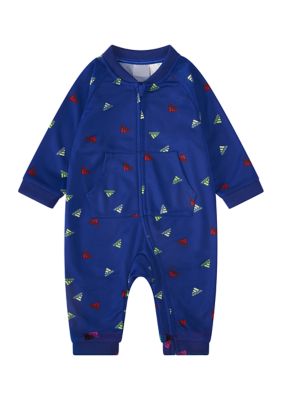 Adidas Baby Boys Long Sleeve Printed Tricot Coverall