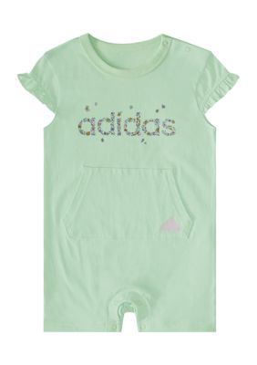 Baby Girls Short Sleeve Flutter Romper