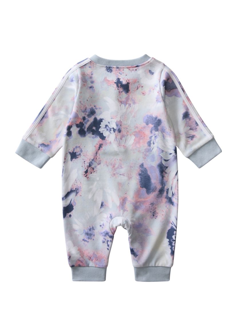 Baby Boys Long Sleeve Printed French Terry Ruffle Pocket Coverall