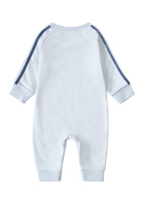 Baby Boys Long Sleeve 3 Stripes Graphic Coverall