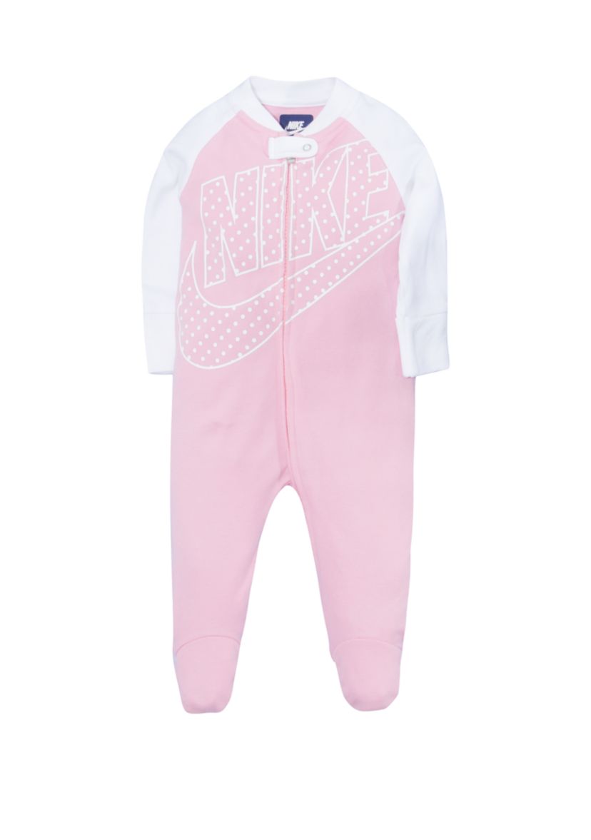 Baby Girls Futura Dot Footed Coverall