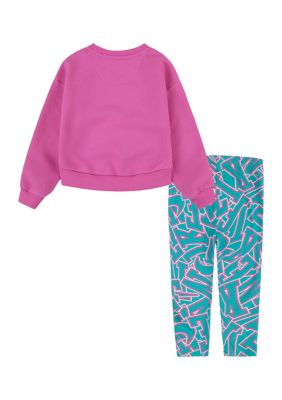 Paige Lauren girls Cropped Jersey Slub Legging, 3T, Orange