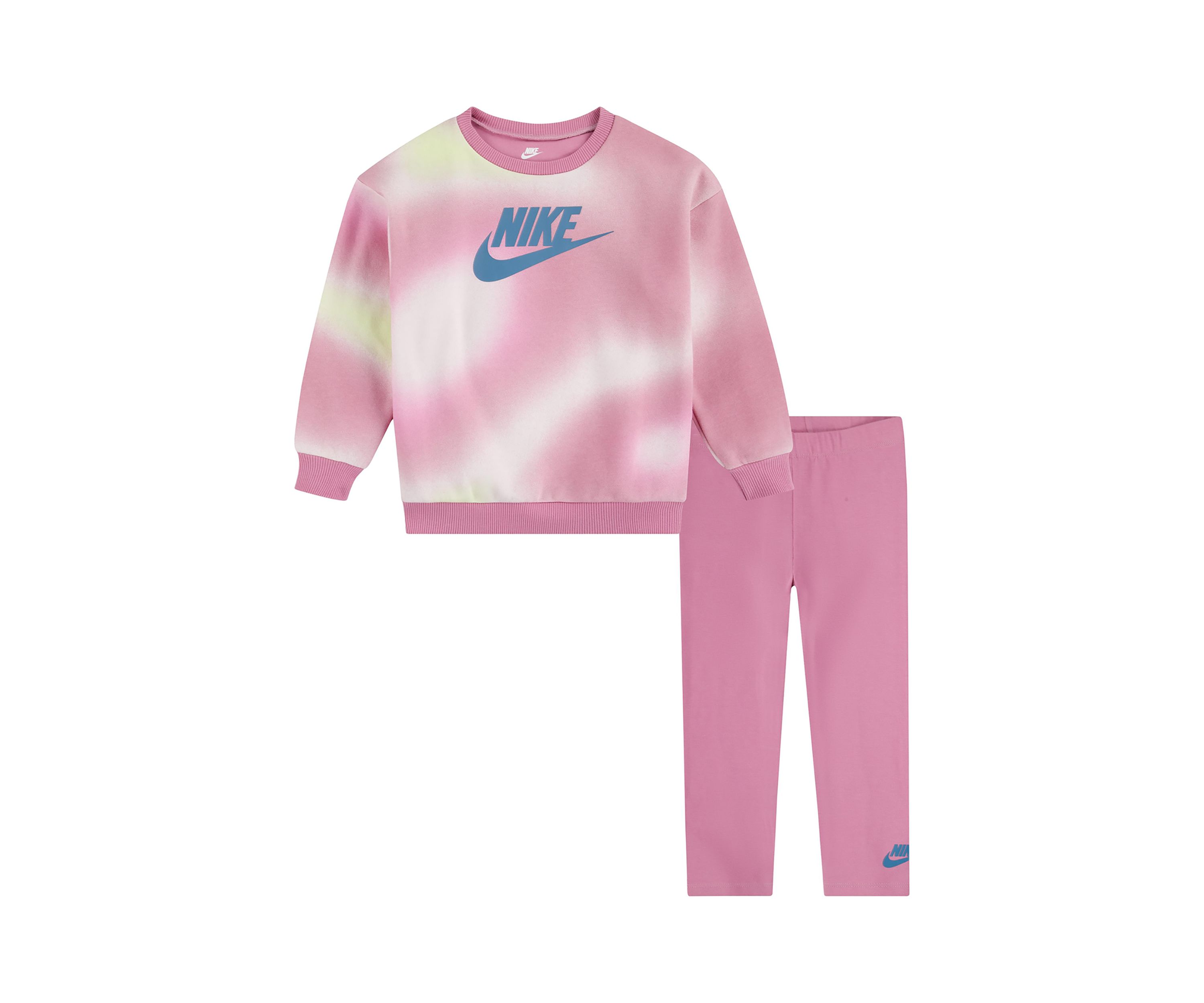 Baby Girls Solarized Printed Sweatshirt and Leggings Set