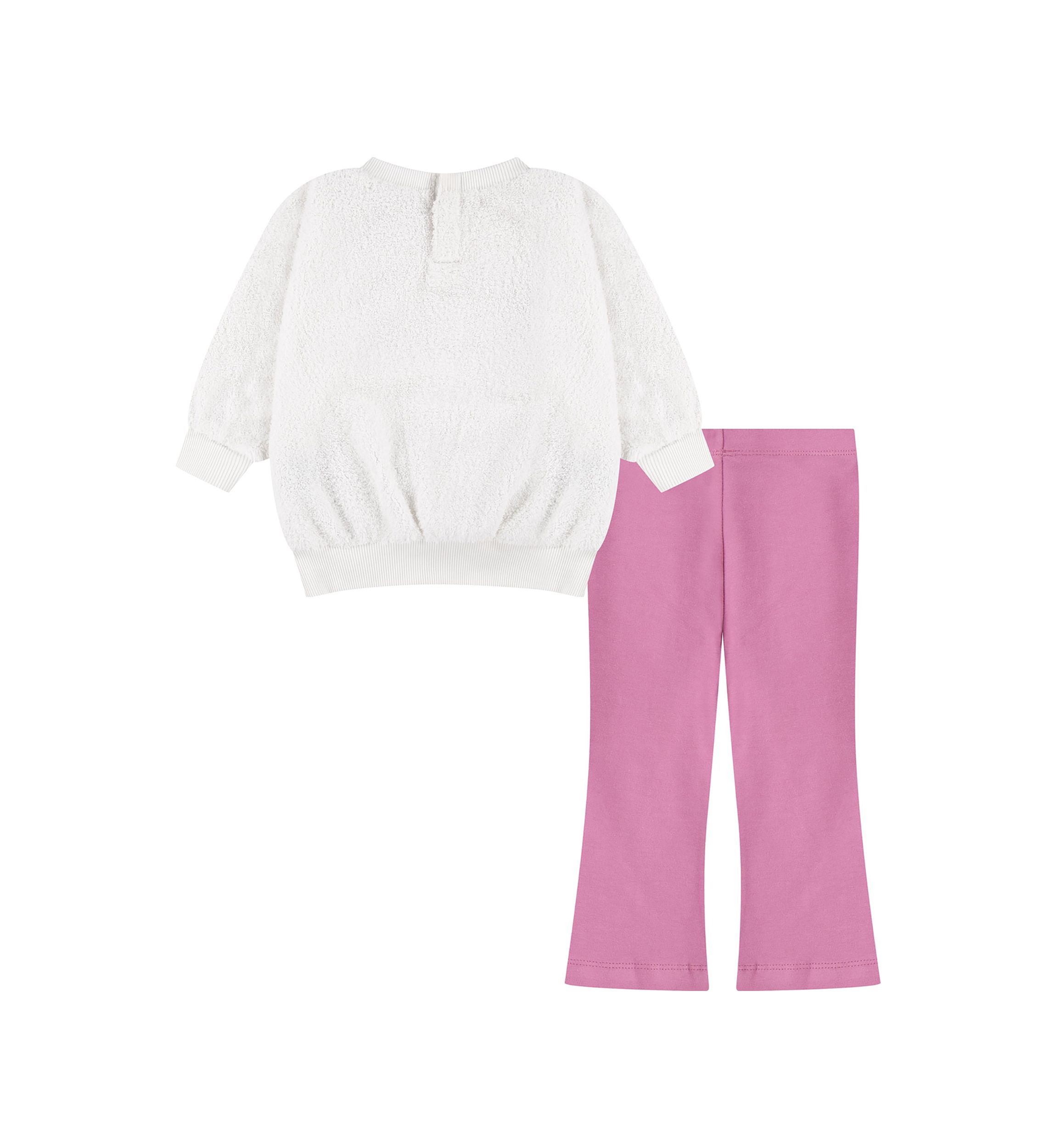 Baby Girls Swoosh Spirit Graphic Sweatshirt and Pants Set