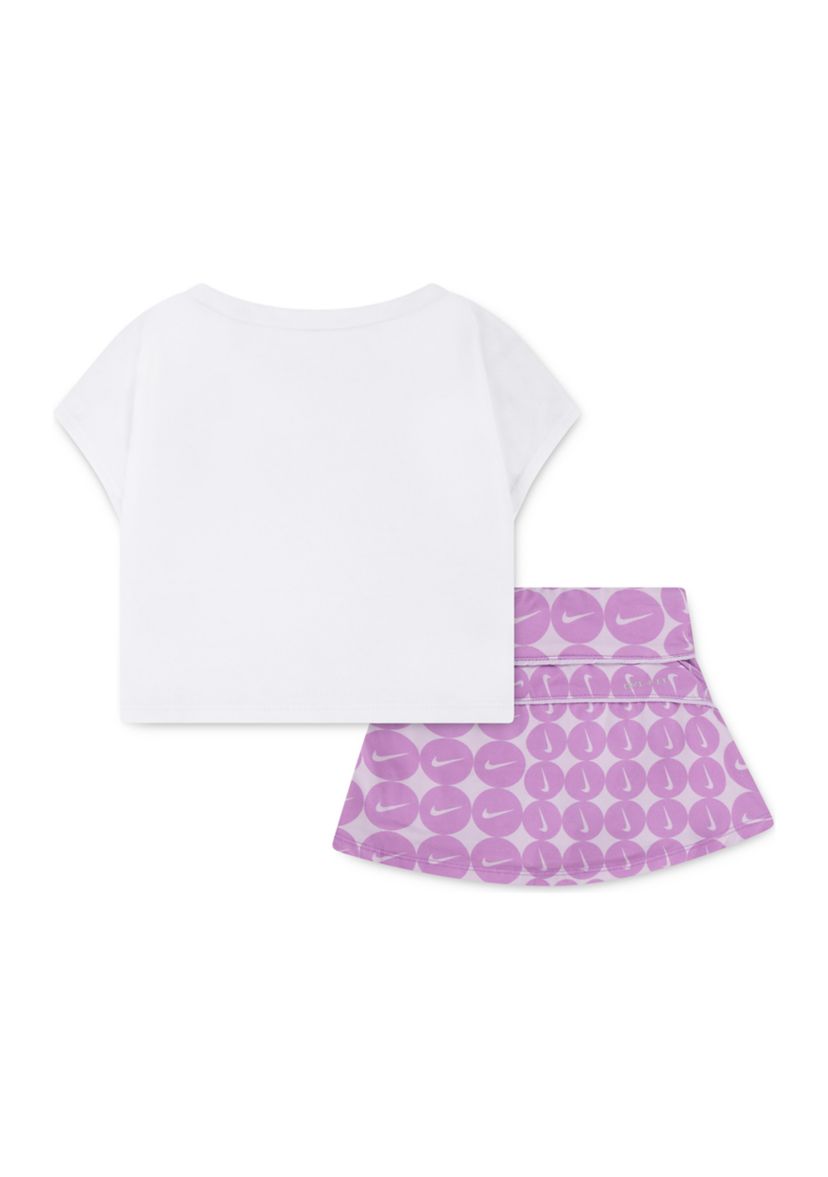Baby Girls Drapey Jersey Skort Set