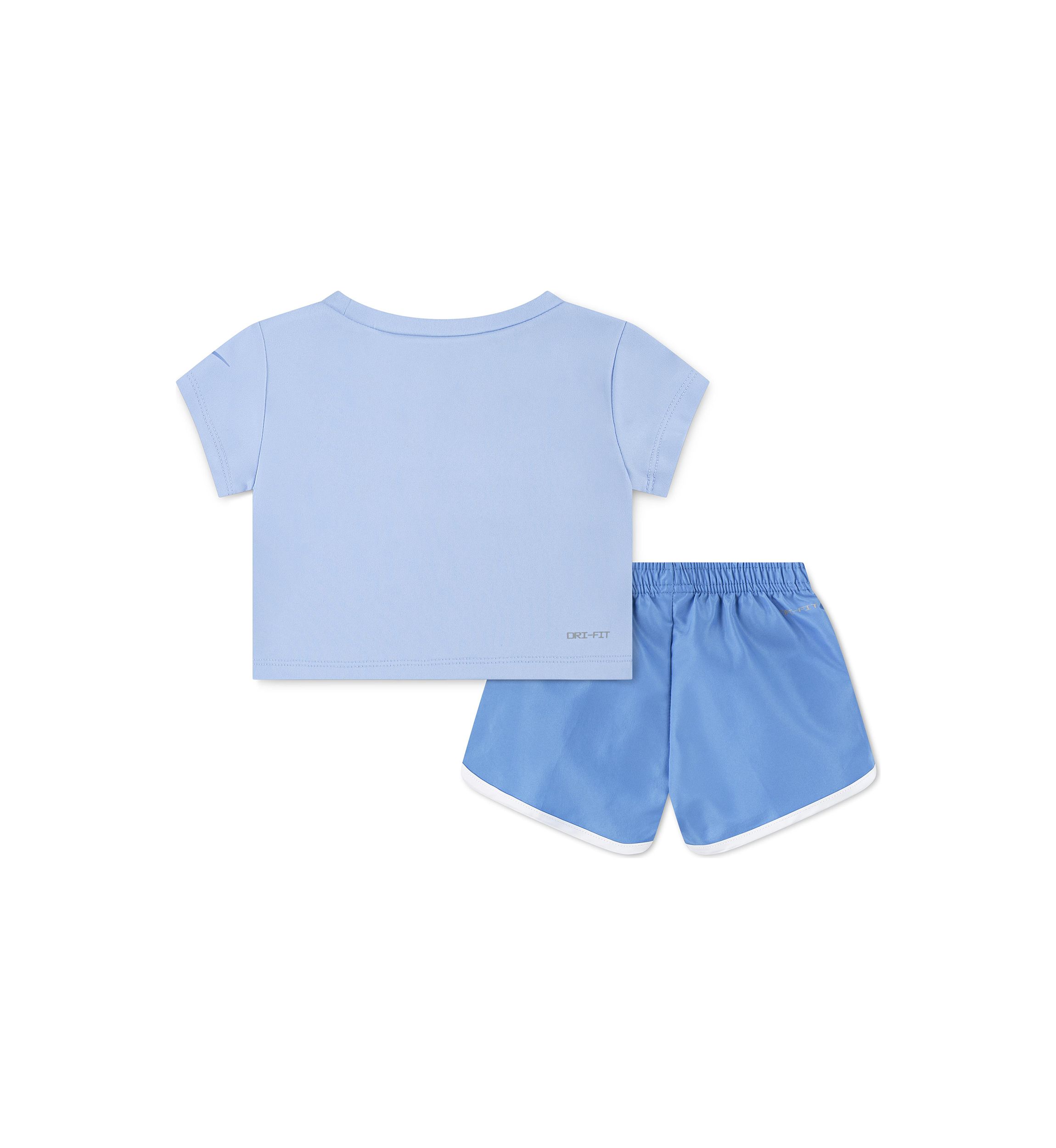 Baby Girls Interlock Dri Fit T-Shirt and Shorts Set