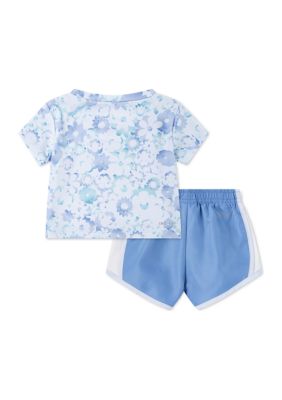 Nike® Baby Girls Dri Fit Graphic T-Shirt and Shorts Set | belk