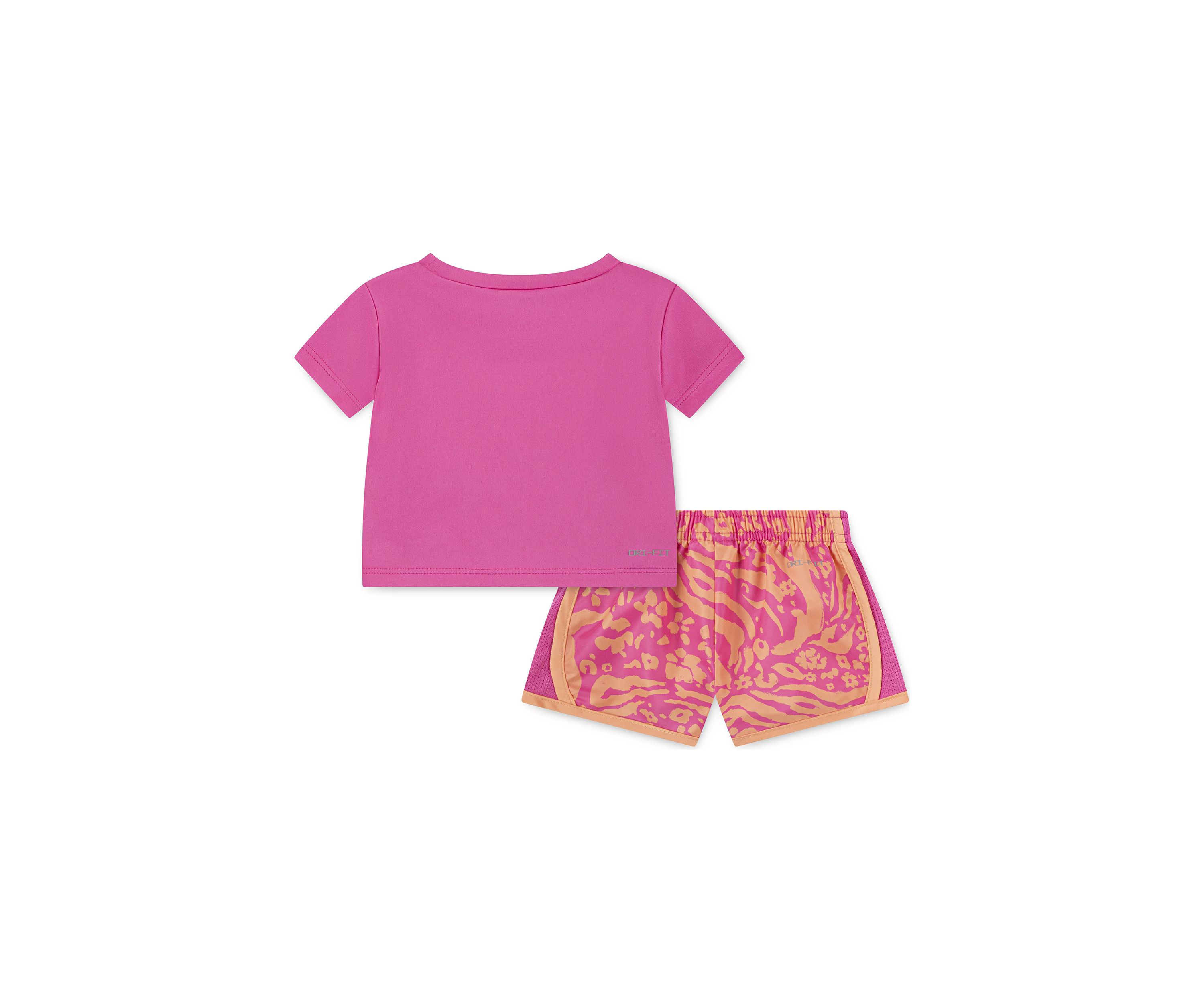 Baby Girls Printed T-Shirt and Shorts Set
