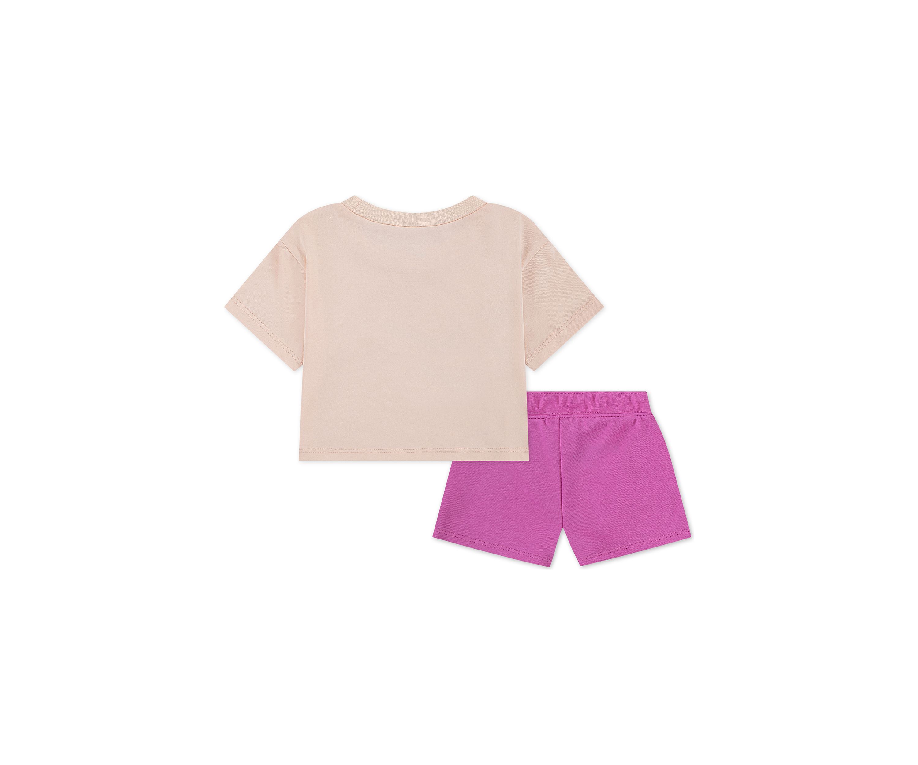 Baby Girls Cropped T-Shirt and Shorts Set