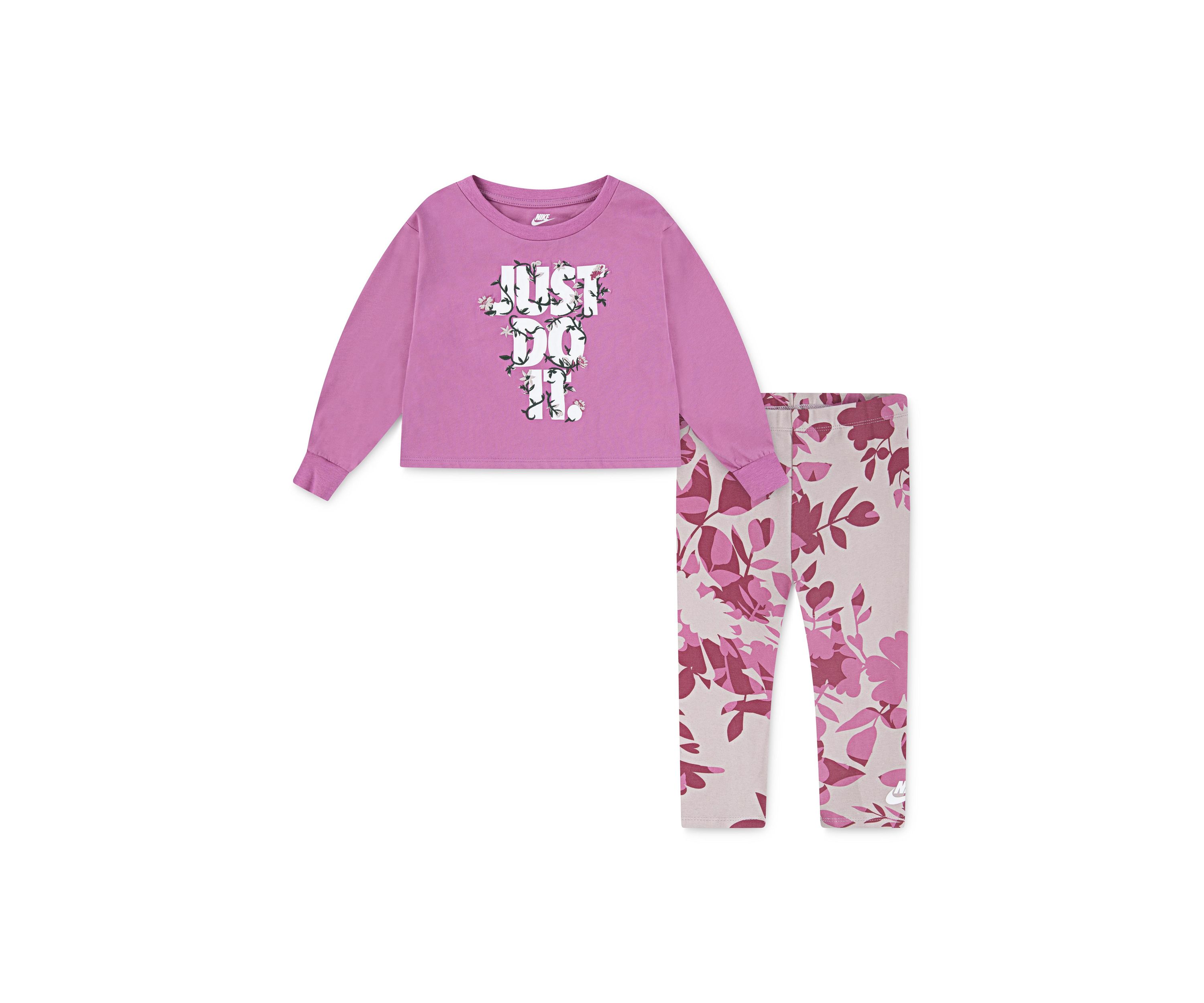 Baby Girls Graphic Sweatshirt and Printed Club Leggings Set