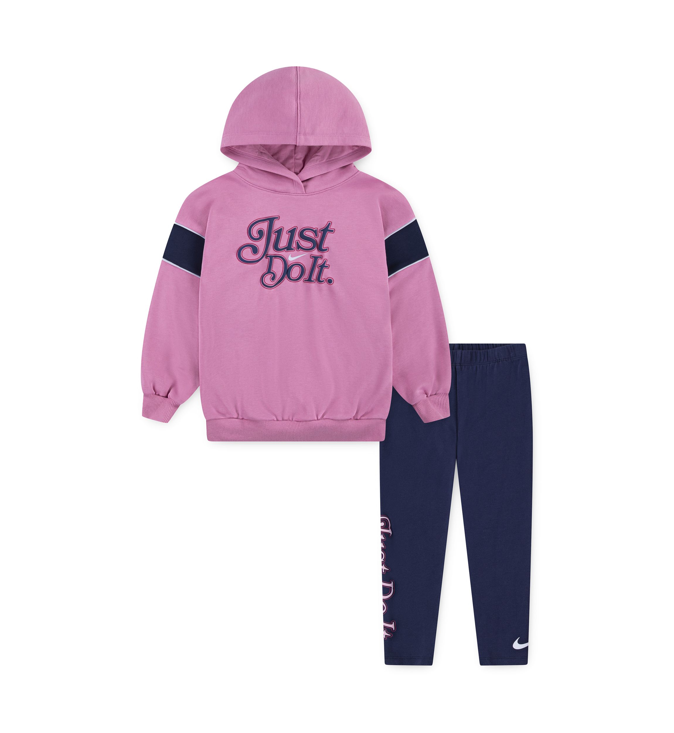 Baby Girls Varsity Prep Graphic Hoodie and Printed Leggings Set