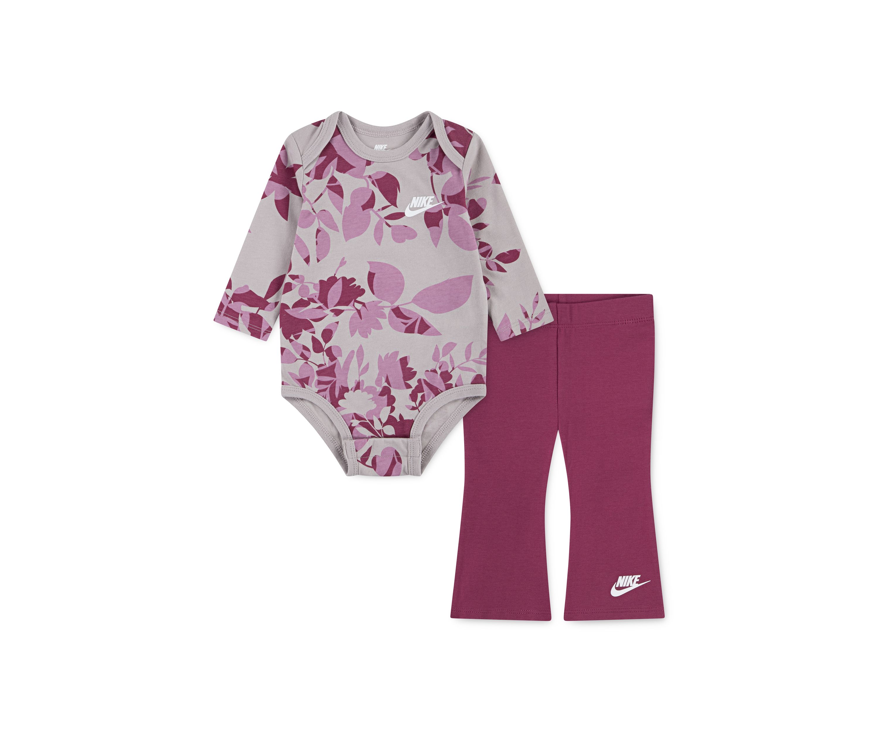 Baby Girls Printed Bodysuit and Flared Leggings Set