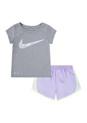 NIKE Girls' Little Kids' Nike T-Shirt and Bike Shorts Set