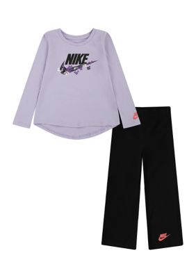 Nike Toddler Girls Graphic T Shirt and Pants Set belk